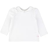 RuffleButts Toddler/Girls Peter Pan Collar Long Sleeve Top Shirt