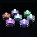 Sokaton Submersible Tea Light Battery Operated Waterproof LED TeaLight Underwater Vase Light for Christmas Xmas Holloween Party Wedding Decoration RGB - Set of 12 (Muti Color)