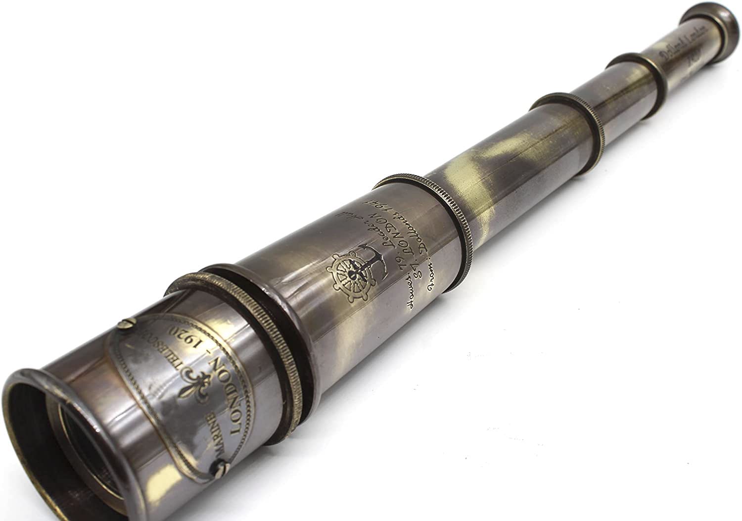 US HANDICRAFTS 1920 Dollond London Brass Maritime Vintage Telescope,