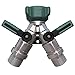 2wayz 2017 Bundle: Revamped Garden Hose Splitter + Upgraded 90 Degree Elbow Connector With Shut Off Valve. Complete Faucet & Hose Fix! Bolted, Threaded, & Full Metal Bodies. 15