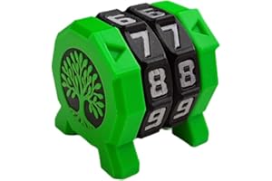 STORKY MTG Life Counter, 00-99 Range 2 Ring Wheel Game Counter with Lotus Symbol, Health Tracker Dial Game for EDH Damage, Board Game, RPG TGG Card Games