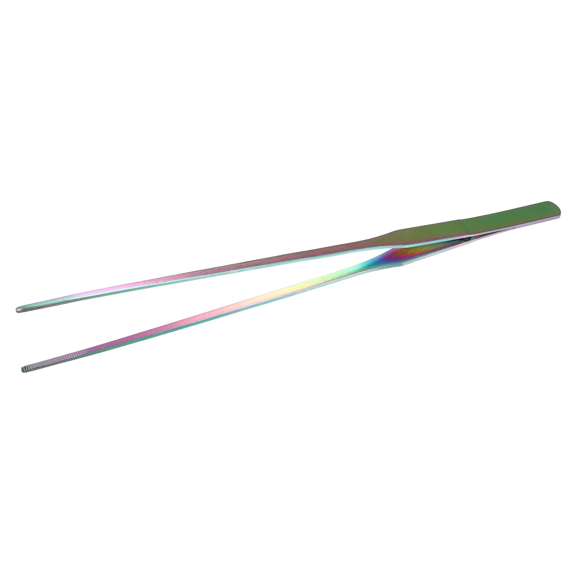 VOCOSTE 1 Pcs Aquarium Tweezers, Stainless Steel Tweezers, for Plants Pets, Multicolored, 27cm/10.63 Inch
