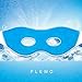 Plemo Spa Eye Mask, Ultra-Soft Silk Gel Beads Cool & Warm Therapy for Puffy Eyes & Dark Circles, Adjustable Hook and Loop Closure, Sky Blue