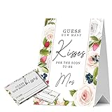 JIRIM-BEUTY Floral Guess How Many Kisses for the