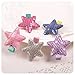10Pcs Bling Bling Star Hair Clips Colorful Star Hair Bow Cuter Kids Toddlers Girls Hair Clips Christmas Party Hair Style