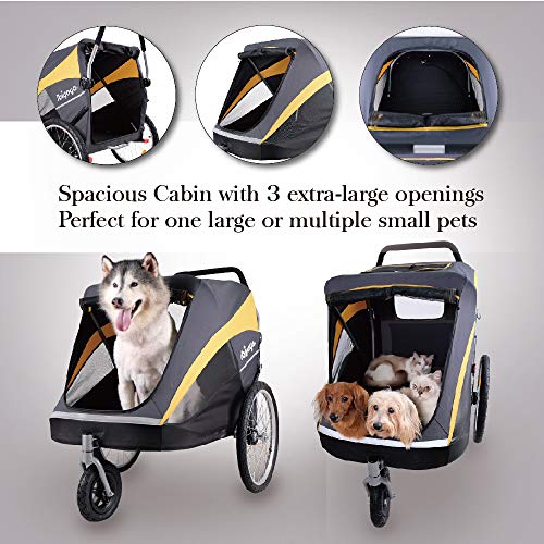 Large Pet Stroller for one Large or Multiple Medium Dogs with air