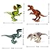 jiistar 16pcs Dinosaur Building Blocks Toys - 16pcs Dinos Toy,Buildable Dinosaur Building Blocks Figures with Movable Jaws,Including T Rex,Triceratops, Velociraptor, Best Gift for Kids Boys and Girls