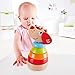 Hape Pepe Sound Stacker| Rainbow Wood Sound Stacker, Cute Puppy Animal Toy for Toddlers 12months and Up, Multi (E0448), L: 3.8, W: 3.8, H: 7.2 inch