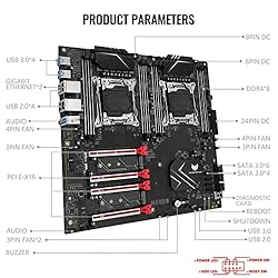 SHANGZHAOYUAN X99 Dual CPU Motherboard LGA 2011-3