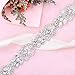 1 Yard Rhinestones-Trim-Applique Crystal Belts for Dresses Pearls Applique Trim Sequin Appliques for Wedding Dresses
