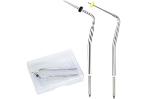 Dental Gutta Percha Tooth Gum Cutter Endo Gutta Cutter Dissolved Breaker Cutter Dental Endo Gutta with 2 Tips, Two Needles