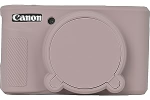 BMAOLLONGB SX740 Camera Case, Fullbody Thin Lightweight Silicone Camera Skin Body Rubber Cover Case for Canon PowerShot SX740 SX730 (Khaki)