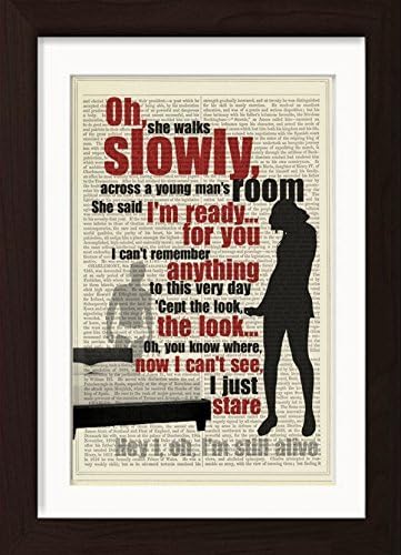 Pearl Jam Inspired Alive Lyric Mounted / Matted Ready To Frame Dictionary Art Print