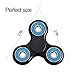 junlei Tri Fidget Hand Spinner, Ultra Fast Bearings, Finger Toy, Great Gift for ADD, ADHD, Anxiety, and Autism Adult Children(BlackBlue)