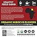 Organic Hibiscus Flowers | Loose Tea (400+ Cups) | Cut & Sifted | 32oz/907g Resealable Kraft Bag | 100% Raw From Egypt | by FGO