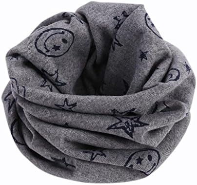 TAORE Autumn Winter Kids Toddler Knit Warmer Neck Scarf Circle Loop Scarves (Gray)