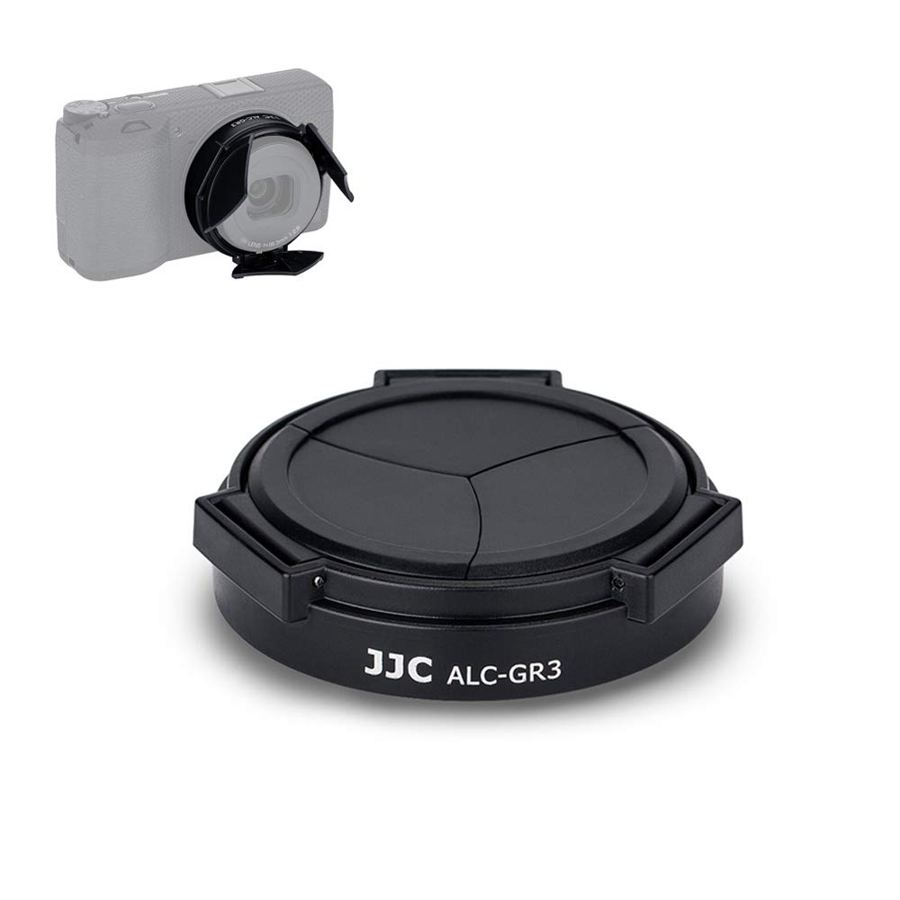 Photo 1 of JJC Auto Open and Close Lens Cap Cover for Ricoh GR III GR III HDF GR3 GR3 HDF Digital Camera, Dustproof and Anti-Scratch Lens Protector No Need to Remove