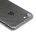Armorsuit MilitaryShield Black Carbon Fiber Skin Wrap Film + HD Clear Screen Protector for Apple iPhone 7 - Anti-Bubble Film