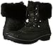 crocs Women's AllCast II Luxe Snow Boot, Black Shimmer, 7 M US