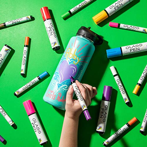 Glass Pen Window Marker Red, Yellow, Blue, Green, White Jumbo Glass