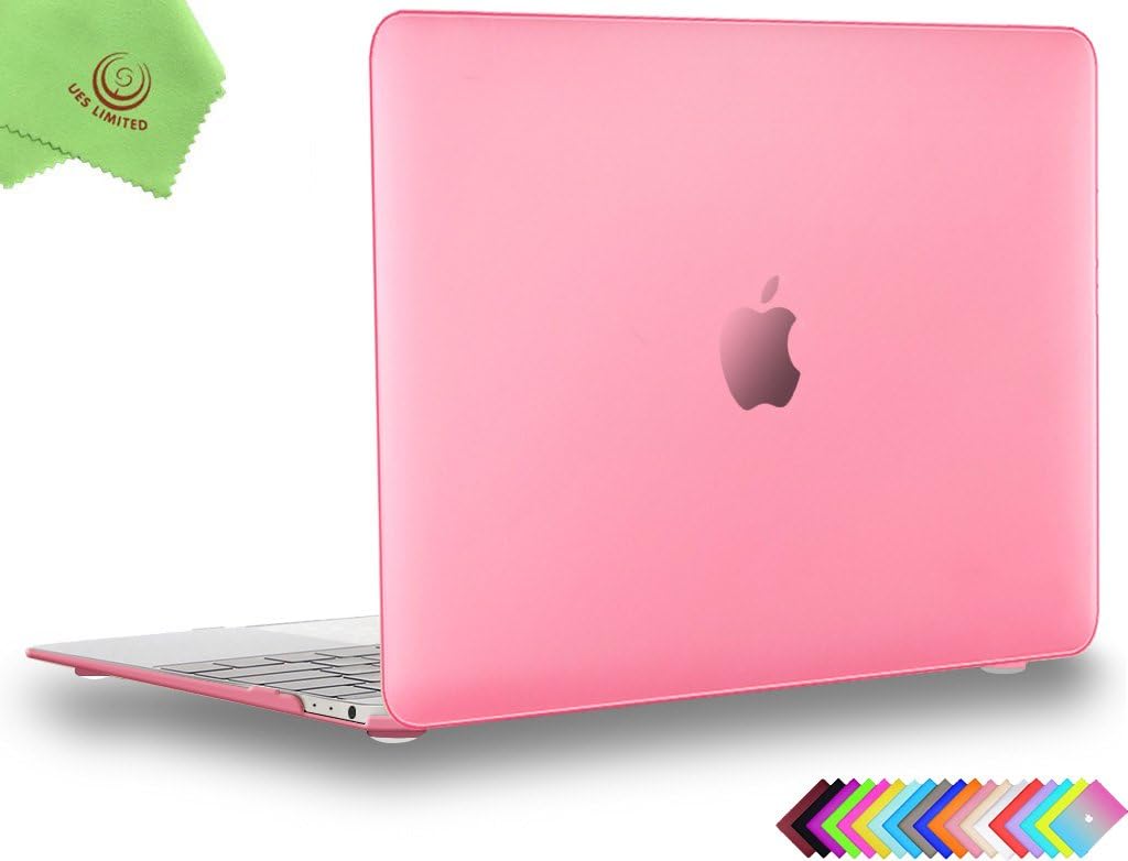 UESWILL Smooth Touch Matte Hard Shell Case Cover Compatible with MacBook 12 inch with Retina Display (Model: A1534) + Microfibre Cleaning Cloth