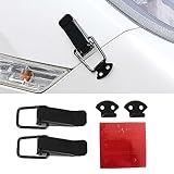 Kewucn 2 PCS Car Bumper Clip Hasp, Durable Carbon