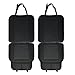 Big Ant Car Seat Cushion, Full Size 2 PCS Breathable Universal Four Seasons Interior Front or Back Seat Covers for Auto Supplies Office Chair with PU Leather(Black)