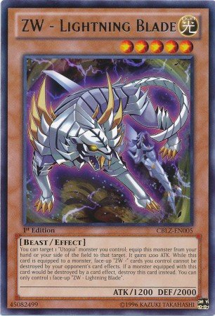 Yu-Gi-Oh! - ZW - Lightning Blade (CBLZ-EN005) - Cosmo Blazer - 1st Edition - Rare