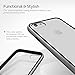 Mobility Element iPhone Case - Best Case for iPhone 7 and iPhone 8 - Premium Cover Provides Protection from Drops, Scratches and Impacts - Transparent Back with Sleek Color Options - Space Gray/Black