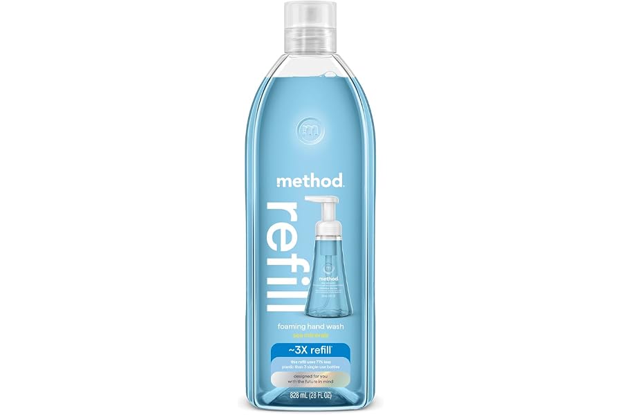 method Foaming Hand Wash Refill, Sea Minerals, 28 fl oz | Refills Up to 3X, Hydrates & Softens Skin, Designed for Gentle Everyday Cleansing, With Notes of Bergamot, Lemon & Rosemary product image