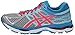 ASICS Women's Gel-Cumulus 17 Running Shoe, Silver/Hot Pink/Turquoise, 7 M US