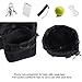OneTigris Treat Tote Bag & Foldable Dog Bowl 2.5L MOLLE Pouch with Removable Shoulder/Waist Strap (Black-02)