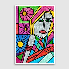 Framed Canvas Home Artwork Decoration Portrait Canvas Wall Art for Living Room, Bedroom - 16x24 inches