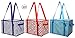 Earthwise Deluxe Collapsible Reusable Shopping Box Grocery Bag Set with Reinforced Bottom Storage Boxes Bins Cubes (Set of 3)