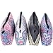 BBTO 4 Pieces Makeup Bag Waterproof Toiletry Pouch Cosmetic Bag with Mandala Flowers Patterns, 4 Styles