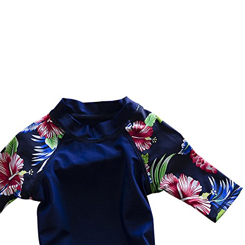 DONA Toddlers & Big Girls Swimsuit Two-Piece Tankini UPF 50+ UV Protective, 1-5 Years (Blue, 2-3T(Height:37.5"-41.3"/95-105cm)/M)