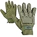 Valken Full Finger Plastic Back Airsoft Gloves, Olive, Medium