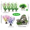 Vibury-Aquarium-Decoration-Plants-with-Rockery-View-13pcs-Green-Aquarium-Plants-Plastic-and-Aquarium-Mountain-Reef-Rock-Cave-Resin-Fish-Tank-Ornament-Decoration Vibury Aquarium Decoration Plants with Rockery View, 13pcs Green Aquarium Plants Plastic and Aquarium Mountain Reef Rock…