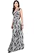 KOH KOH Womens Long Lace Floral Print Sleeveless Semi Formal Summer Maxi Dress
