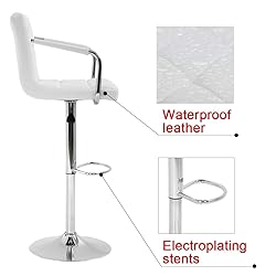 BestOffice Bar Stools Set of 2 Modern Bar Stool