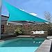 Patio Paradise 20' x 20' x 20' Sun Shade Sail Triangle Canopy Shade Cloth Fabric Sunlight Block Patio Pergola Cover HDPE Deck Awning for Outdoor Backyard Roof Shading, Turquoise
