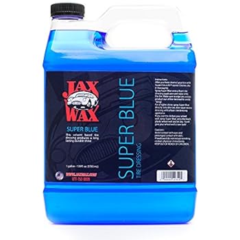 blue dressing tire shine