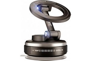 Boowe for Phone Car Mount Vacuum Car Mount, 360 Adjustable Magnet Car Phone Holder for Your Car for iPhone 17 16 15 14 13 13