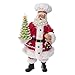 Kurt S. Adler Kurt Adler 10-Inch Fabriché Chef Santa Holding Christmas Tree Cake
