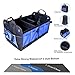 ANTEQI Trunk Organizer With Rope Handles,Compartment Board Foldable Great For Home,Car, SUV (Blue-1)