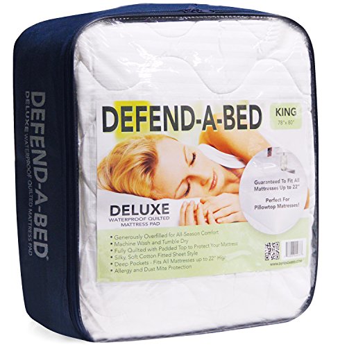 UPC 849986010487, Classic Brands Defend-A-Bed Deluxe Quilted Waterproof Mattress Protector, Twin Extra Long Size