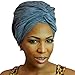 Urban Turbanista Head Wrap- Demin Blue -Chambray Headwrap Scarf