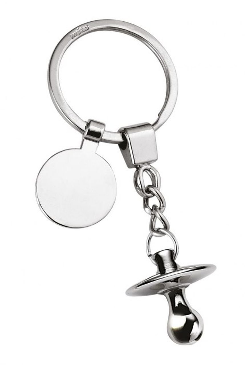 Ten Pacifier keychain with token cod.EL7047 cm 9x3,5x3h by Varotto & Co.
