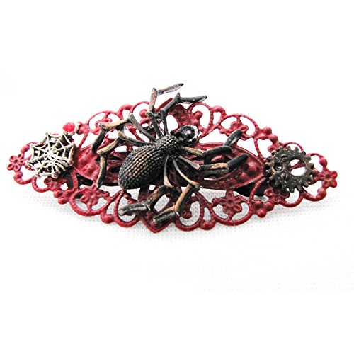Black Widow Spider Hair Clip Barrette