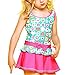 Perfashion Girl's Kids Heart Pattern Pleated Dress One-piece Swimsuit